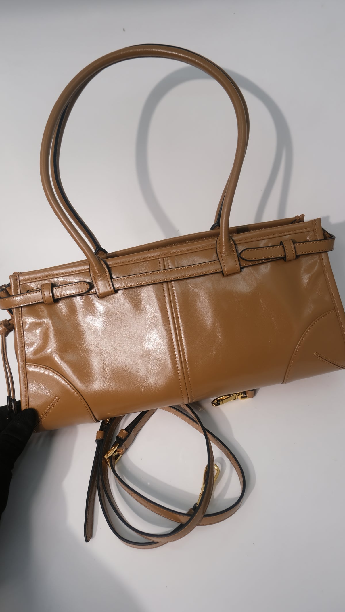 Prada Bonnie Medium Leather Shoulder Bag