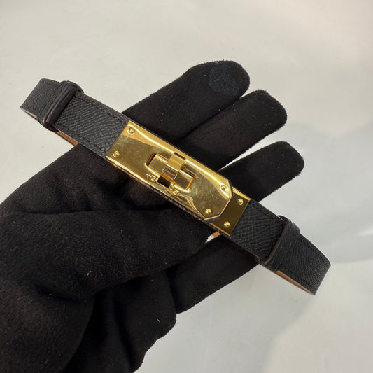 Hermes Kelly Black Belt (GHW)
