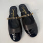 Chanel Mary Jane Mule Patent Captoe