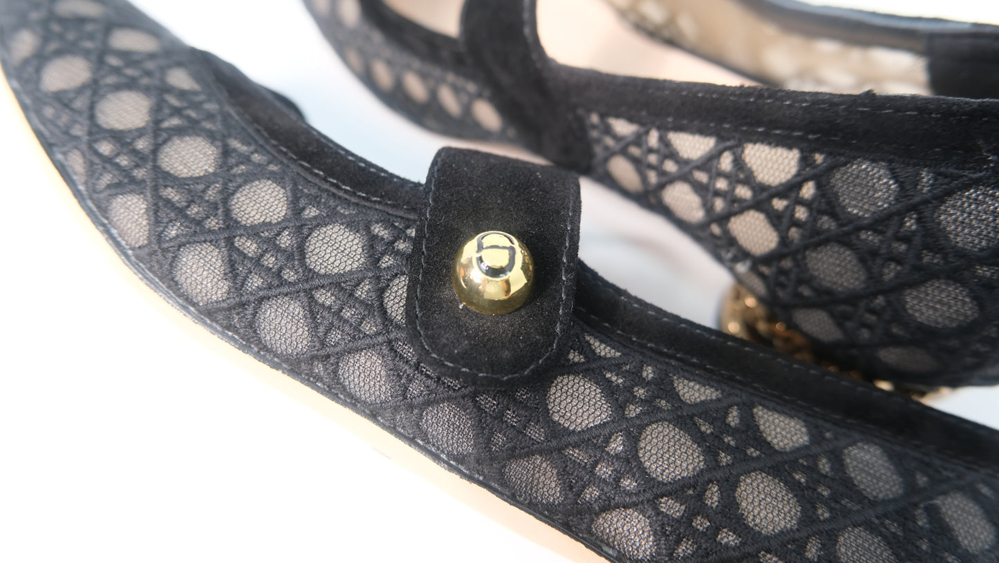 Christian Dior Lace Mary Jane Shoes
