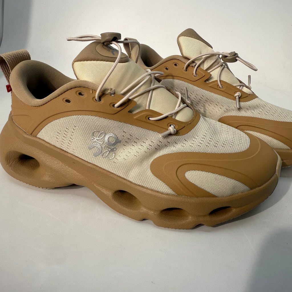 Loewe x On Cloudsolo Sneakers in the Dark Sand/Cream