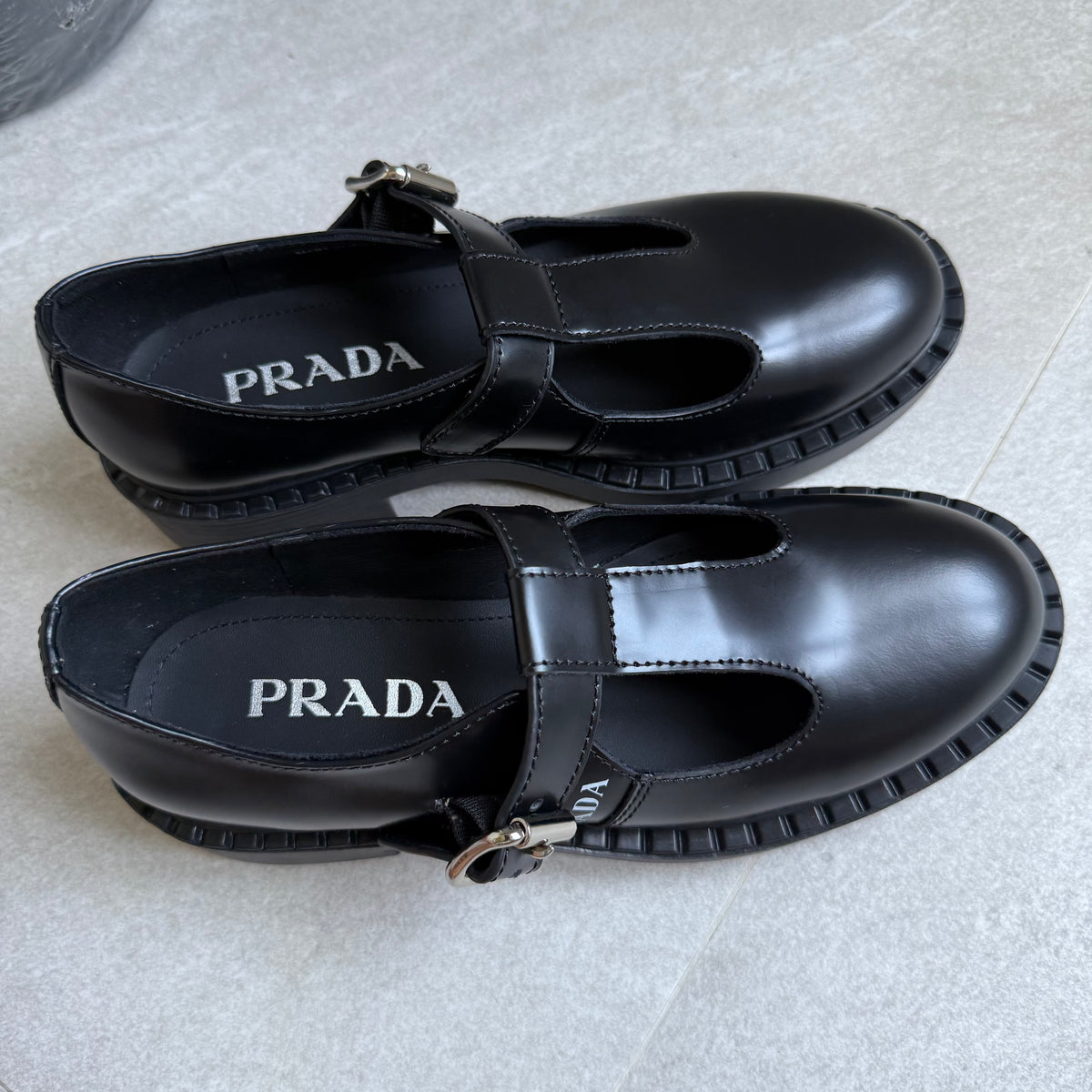 Prada Patent Mary Jane Shoes