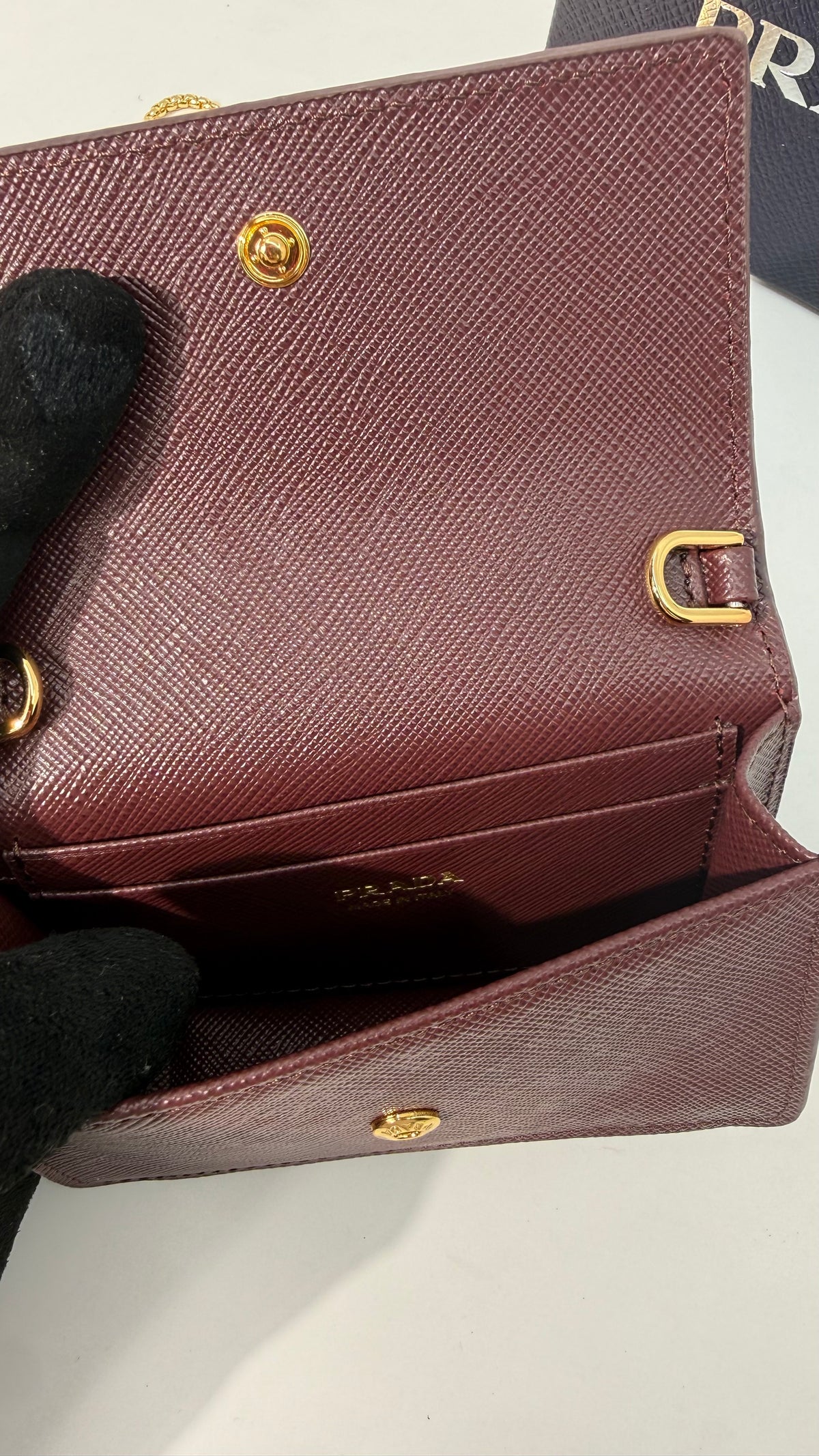 Prada Tessuto Wallet on Chain
