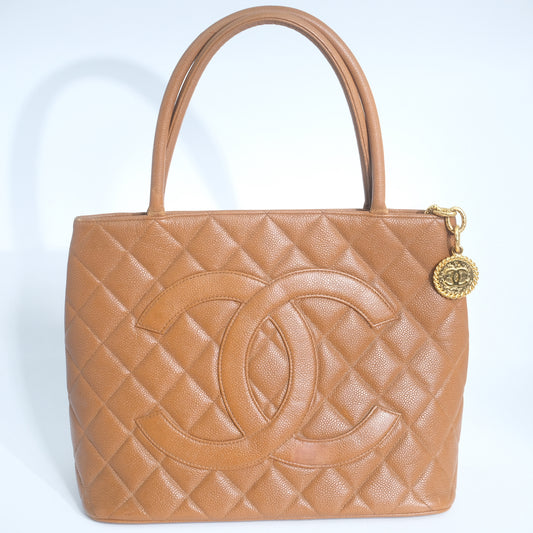 Chanel Medallion Tan Tote