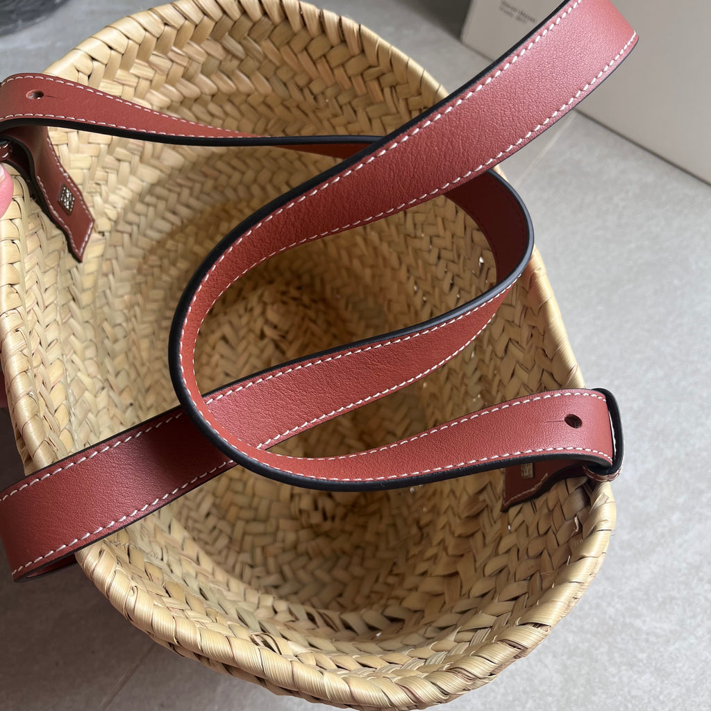 Loewe Raffia Basket Tote