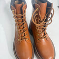 Celine Leather Lace-Up Boots