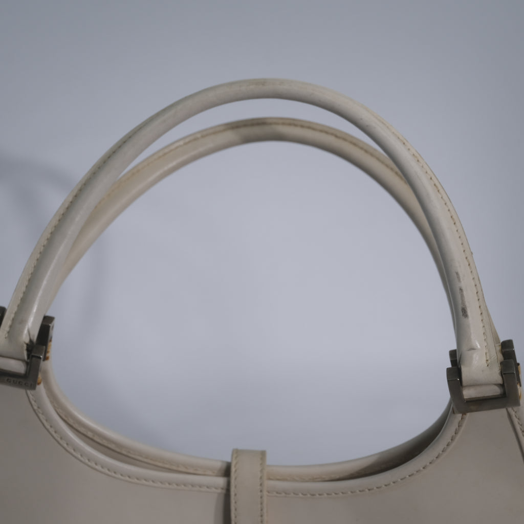 Gucci White Baguette
