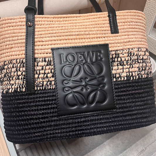 Loewe Raffia Bag (Black)