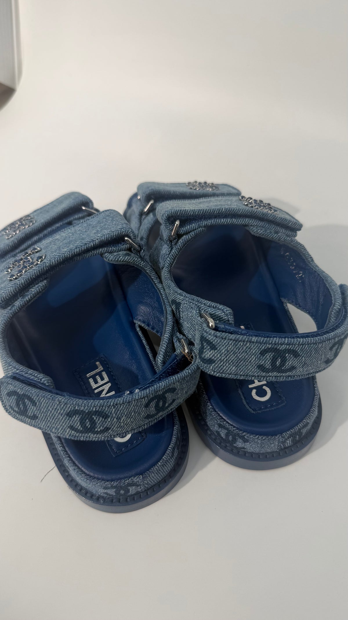 Chanel Denim Dad Sandals