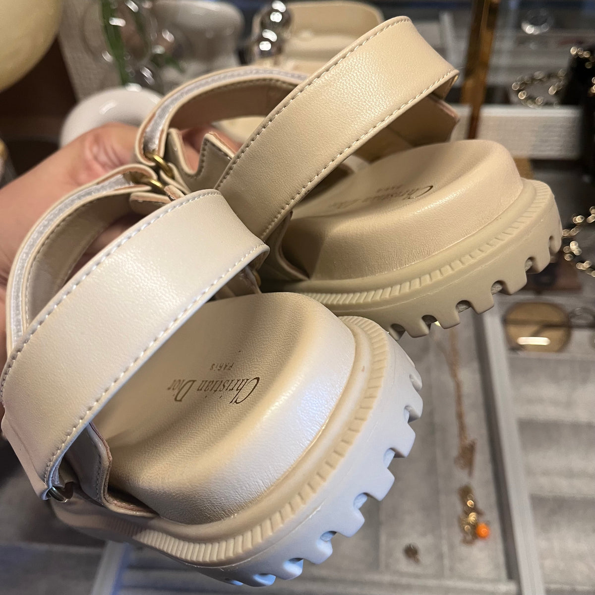 Christian Dior Dad Sandals (Beige)