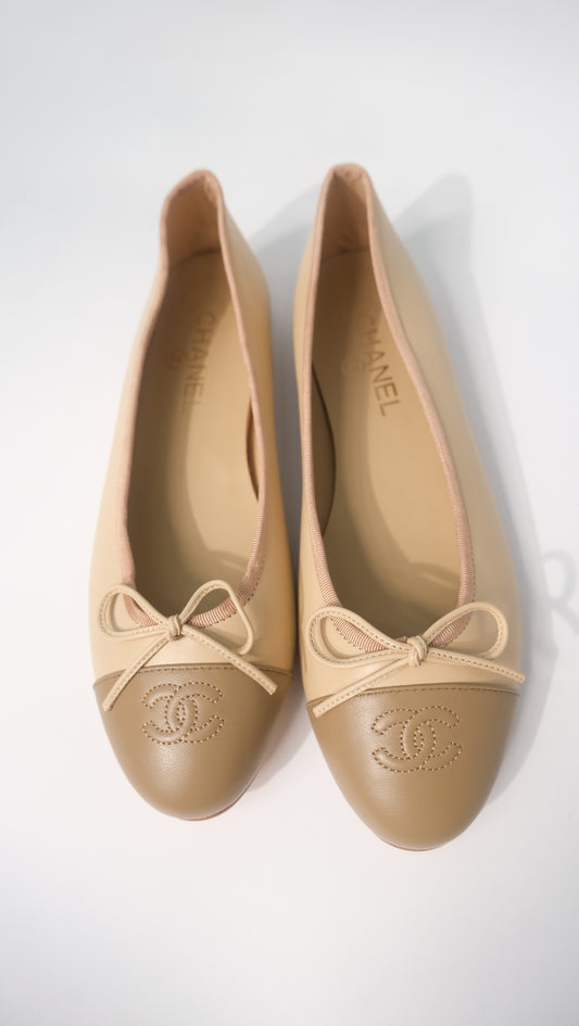 Chanel Ballet Nude/Nude Captoe