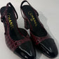 Chanel Croc Slingback Pumps