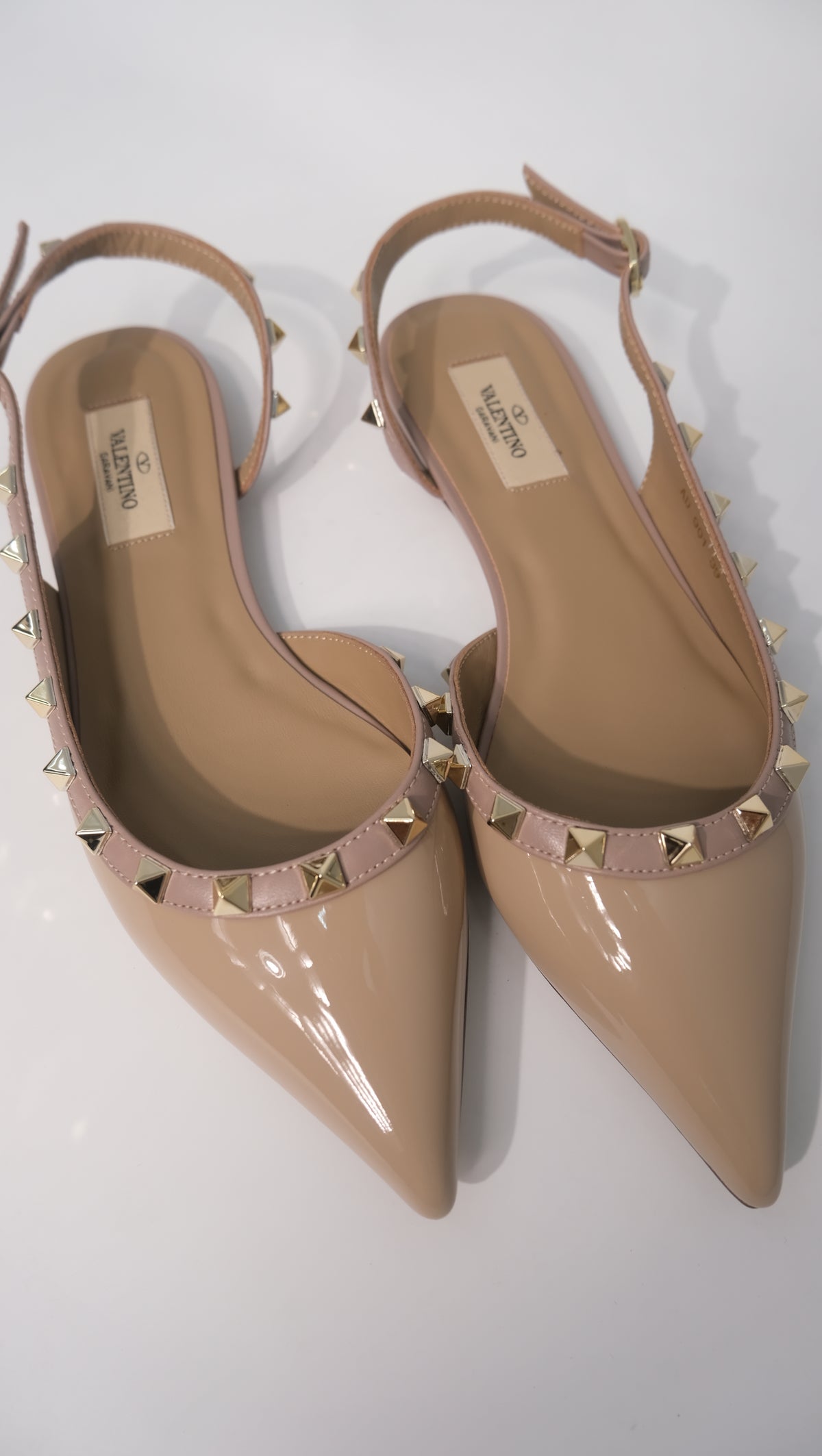 Valentino Garavani Rockstud Slingback Flats