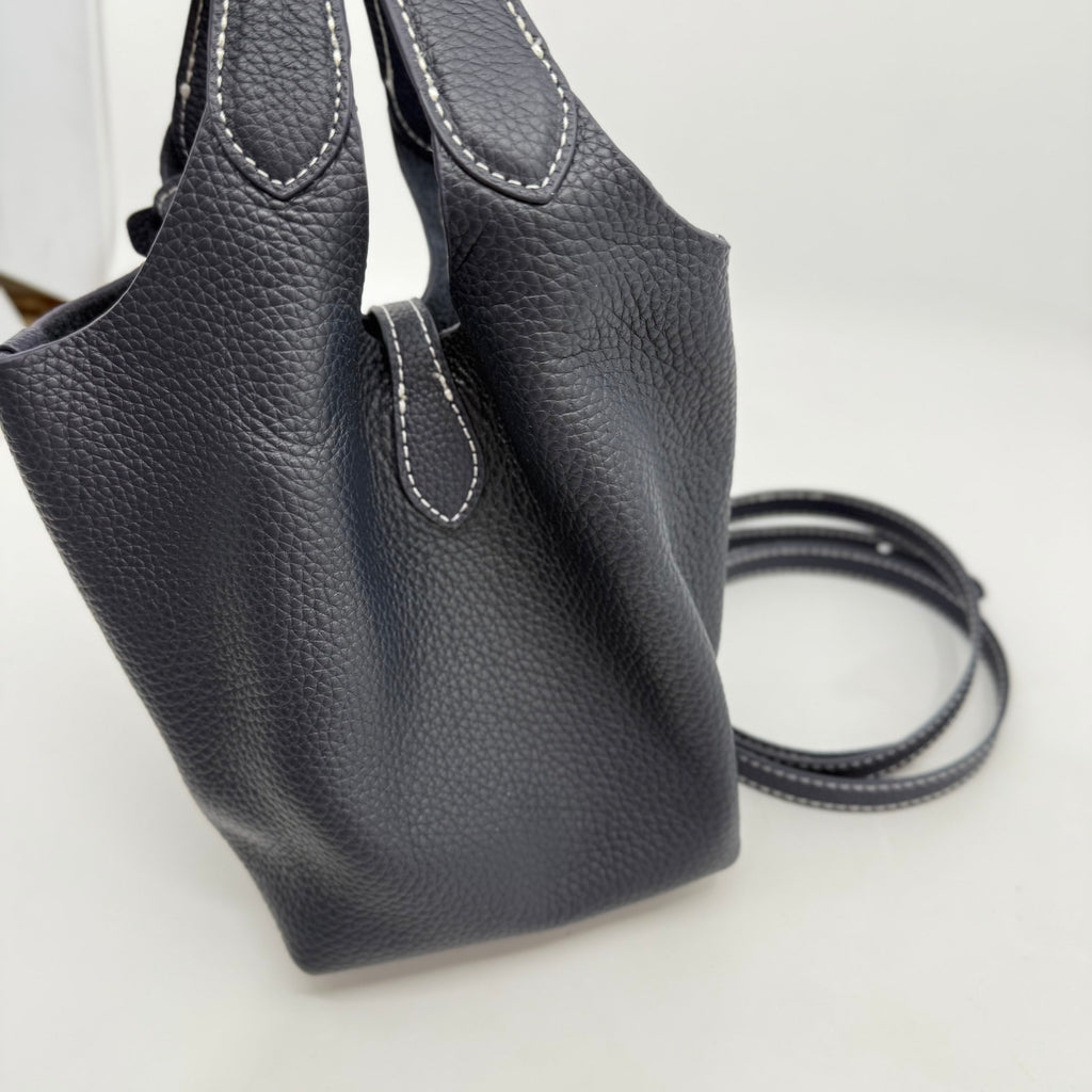 Ralph Lauren Mini Picotin Bag (Navy Blue)