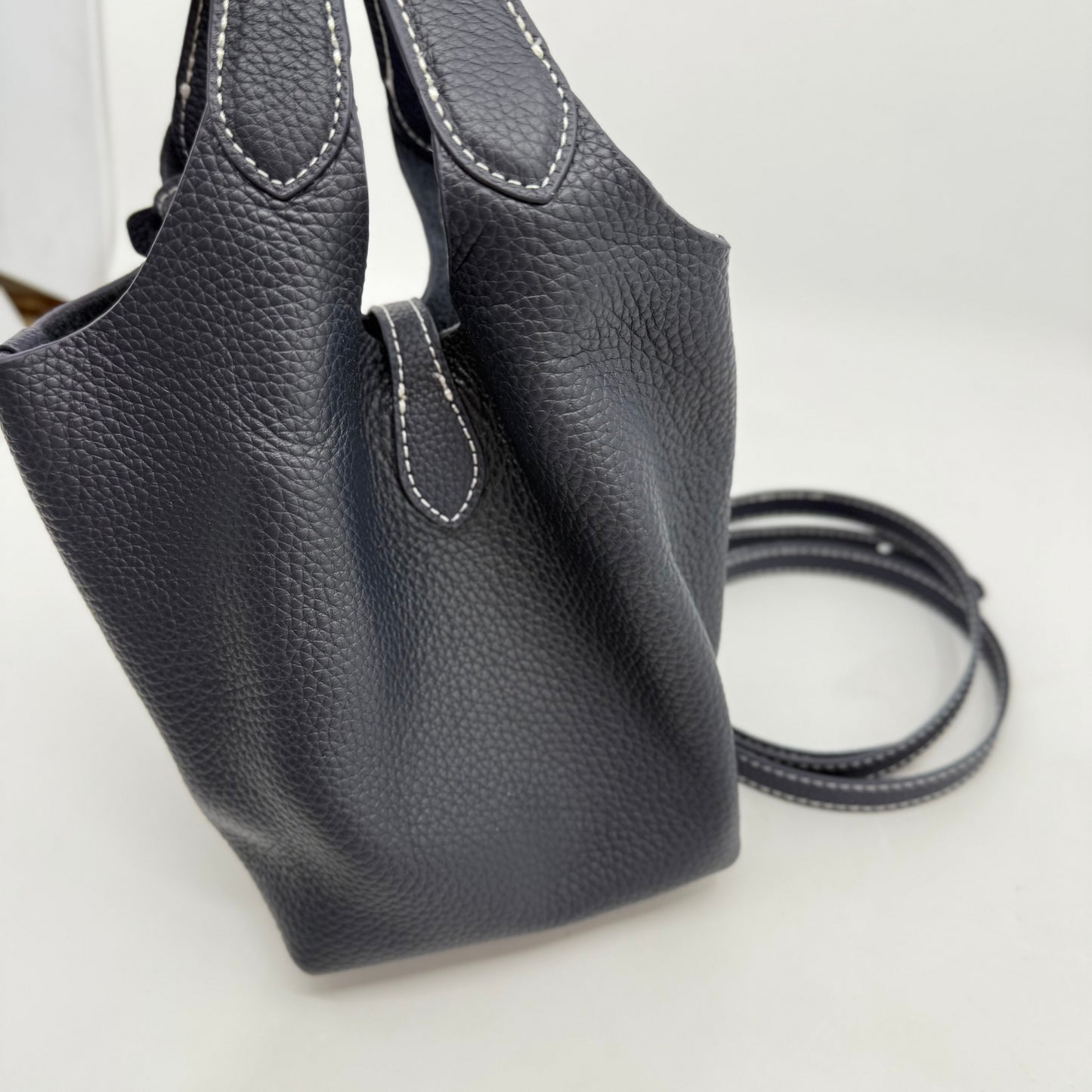 Ralph Lauren Mini Picotin Bag (Navy Blue)