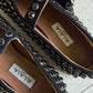 Alaia Black Crystal Flats