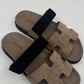 Hermes Chypre Suede Sandals