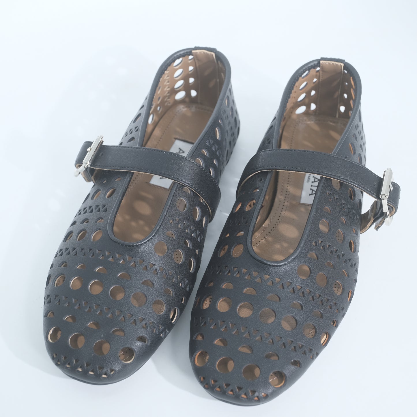 Alaia Perforated Ballet (Black)