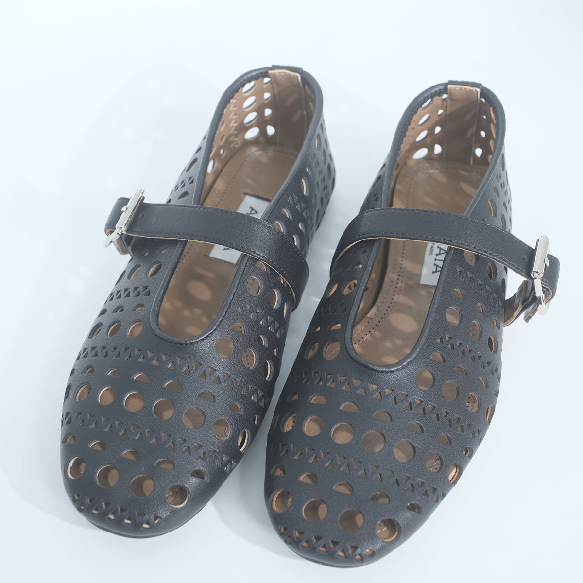 Alaia Perforated Ballet (Black)