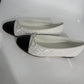 Chanel Quilted Ballet Shoes (White)