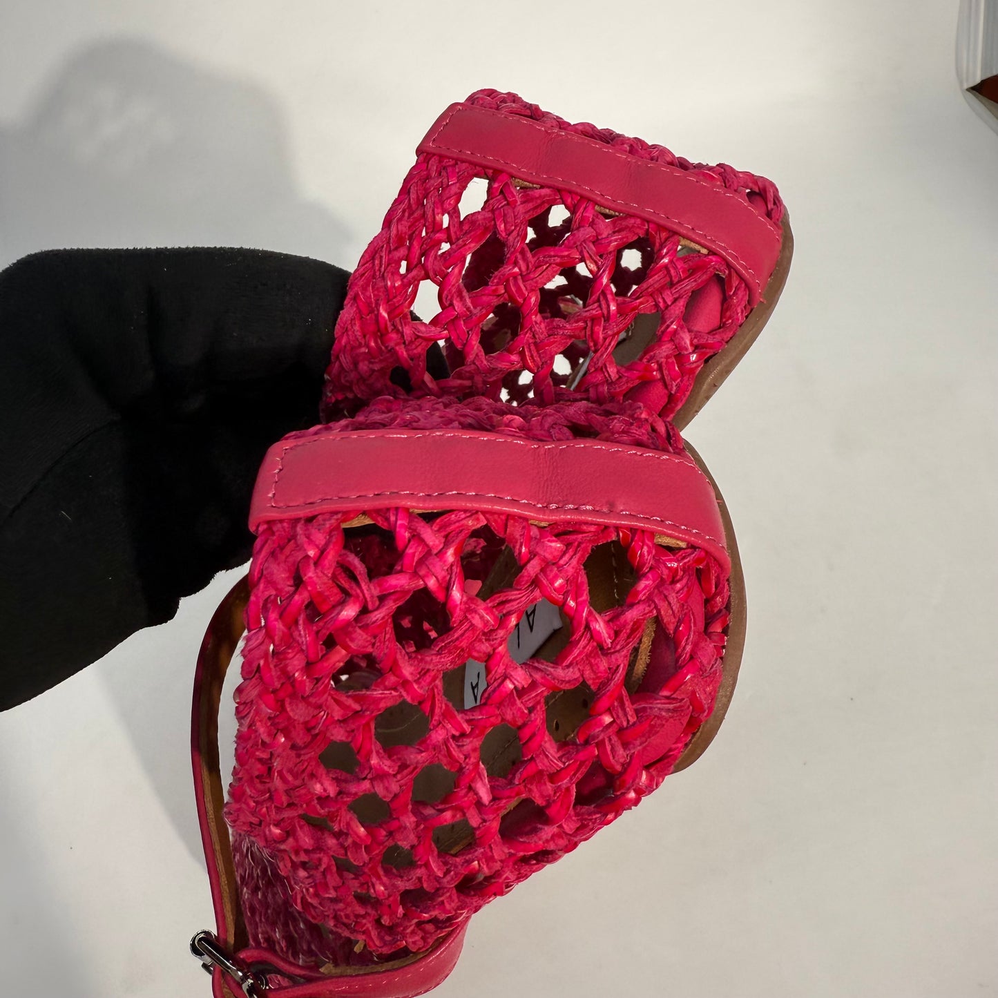 Alaia "La Ballerine" Mary Jane Flats Hot Pink