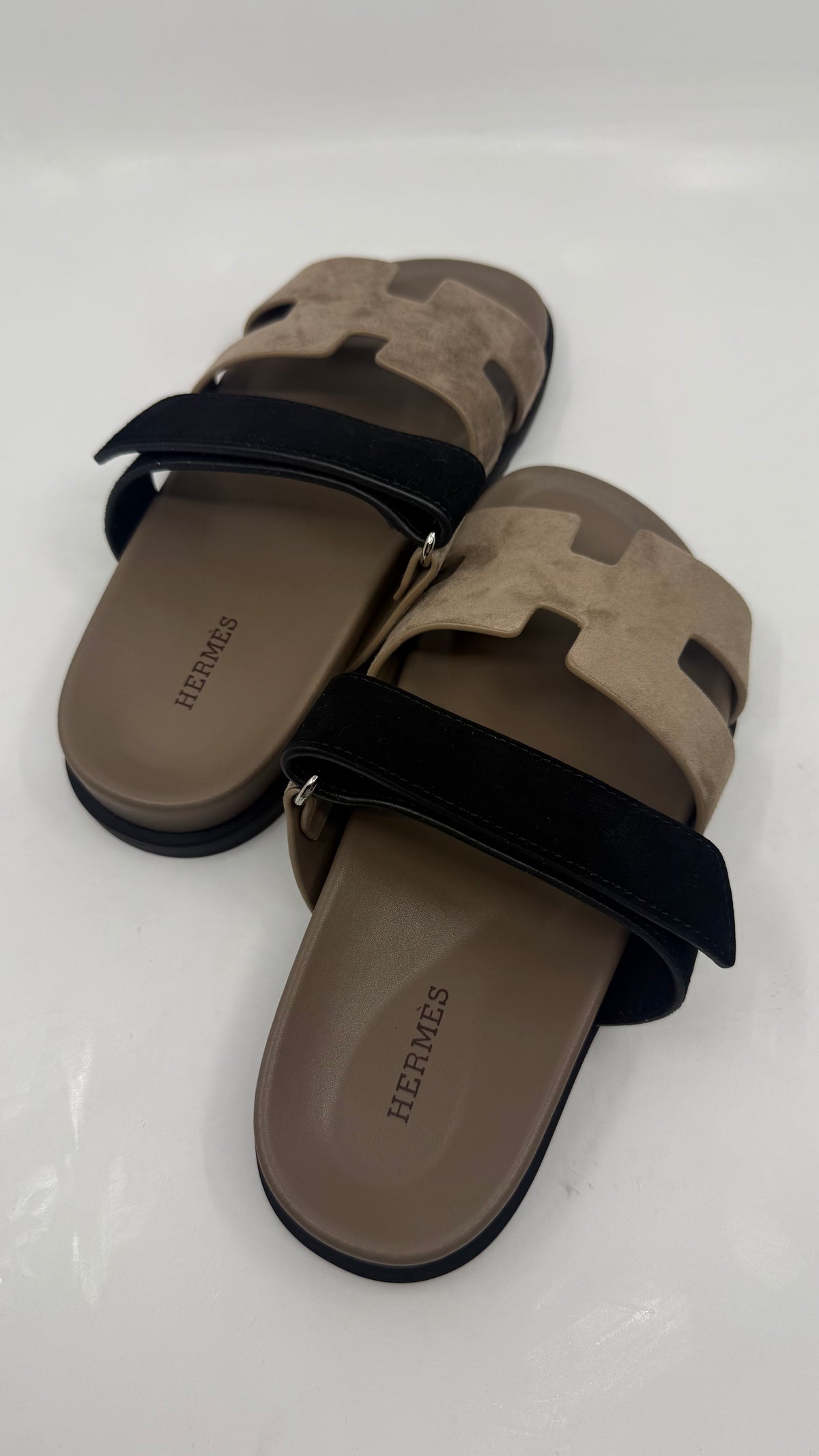 Hermes Chypre Suede Sandals
