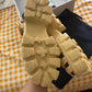 Prada Monolith Crochet Cage Sandals (Nude)