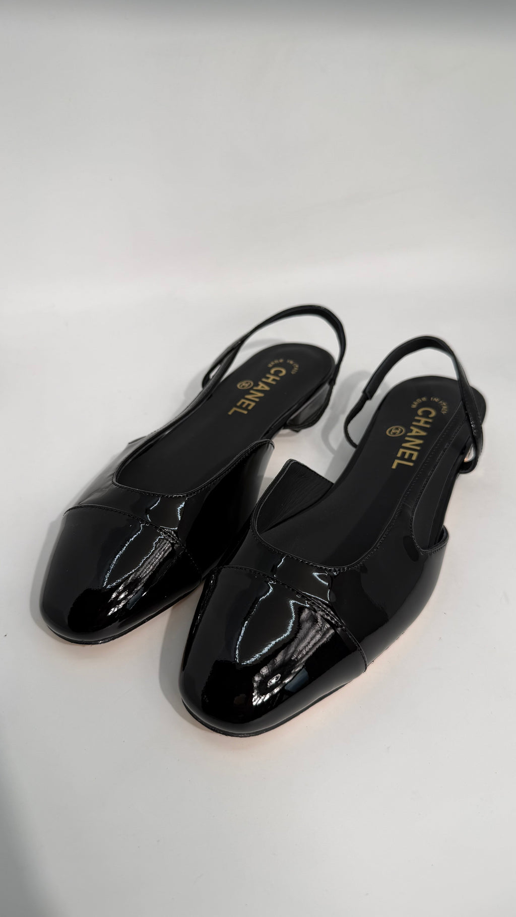 Chanel Slingback Patent Shoes