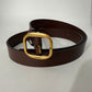 Loewe Buckle Belt (Dark Brown/Maroon)