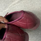Chanel Quilted Ballet Shoes Maroon