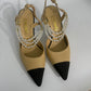 Chanel Pointed Pearl Slingback