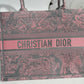 Christian Dior Book Tote Pink/Gray