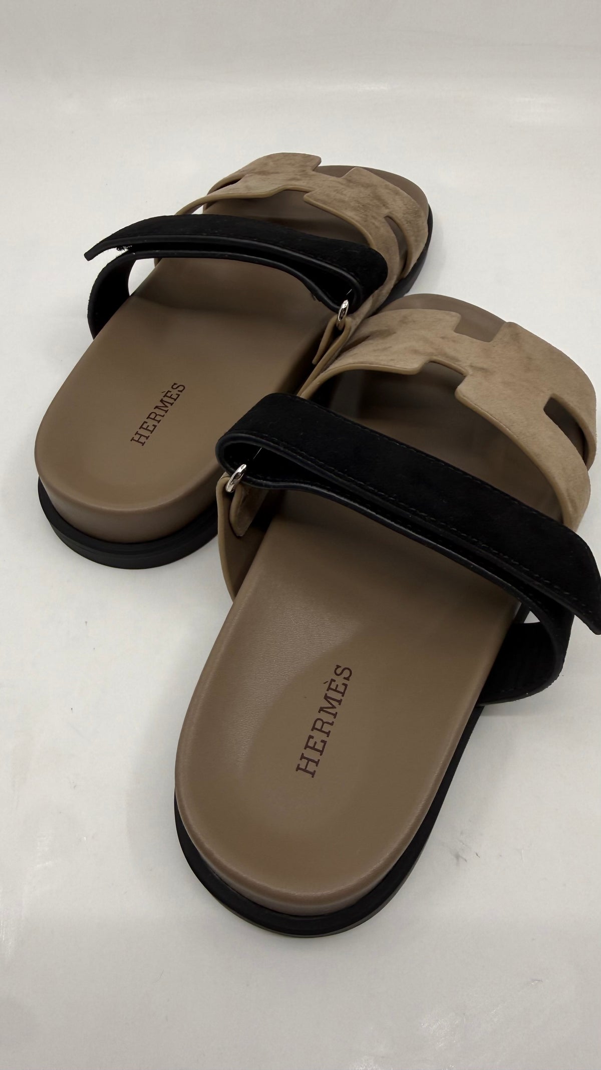 Hermes Chypre Suede Sandals