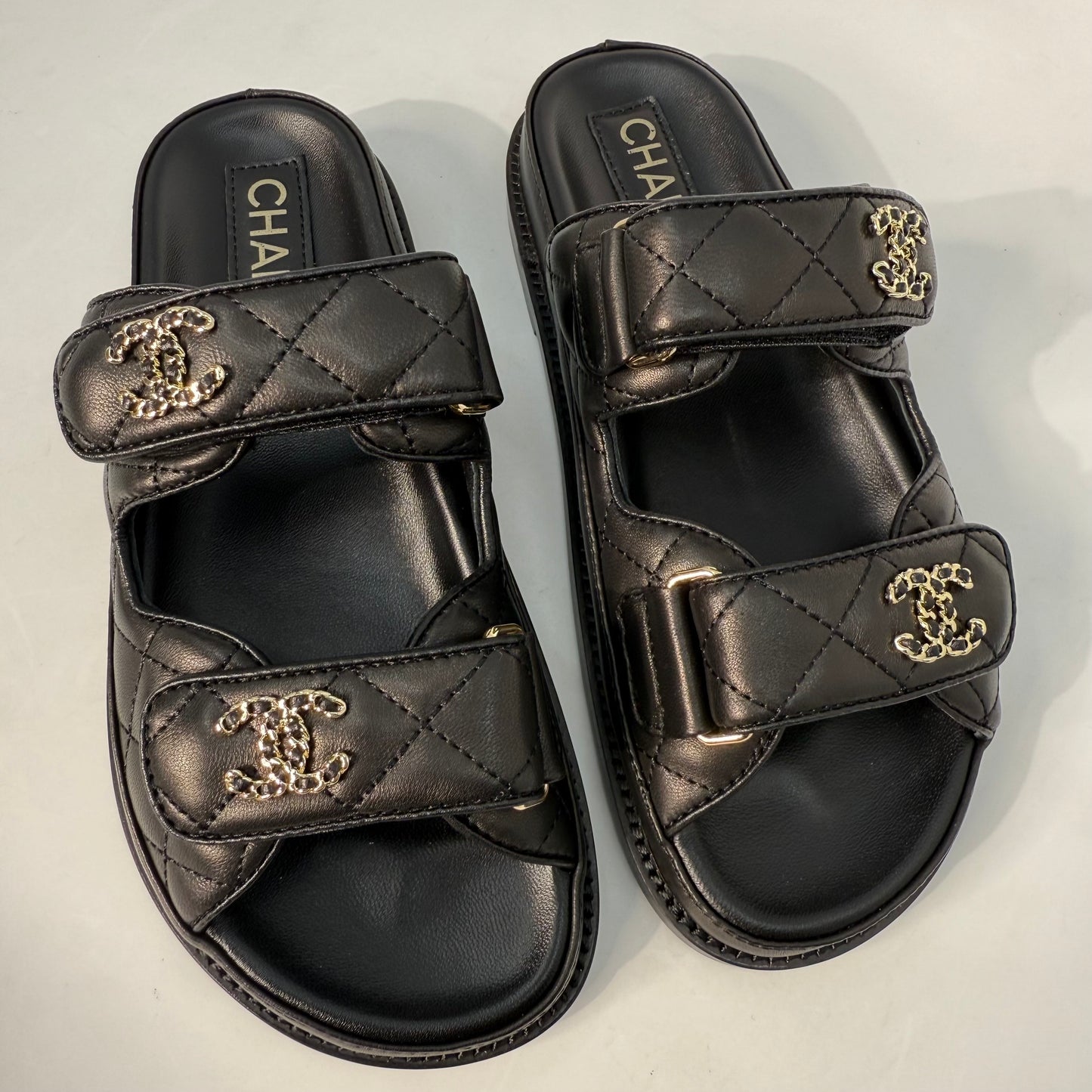 Chanel Dad Sandals (Black) no strap