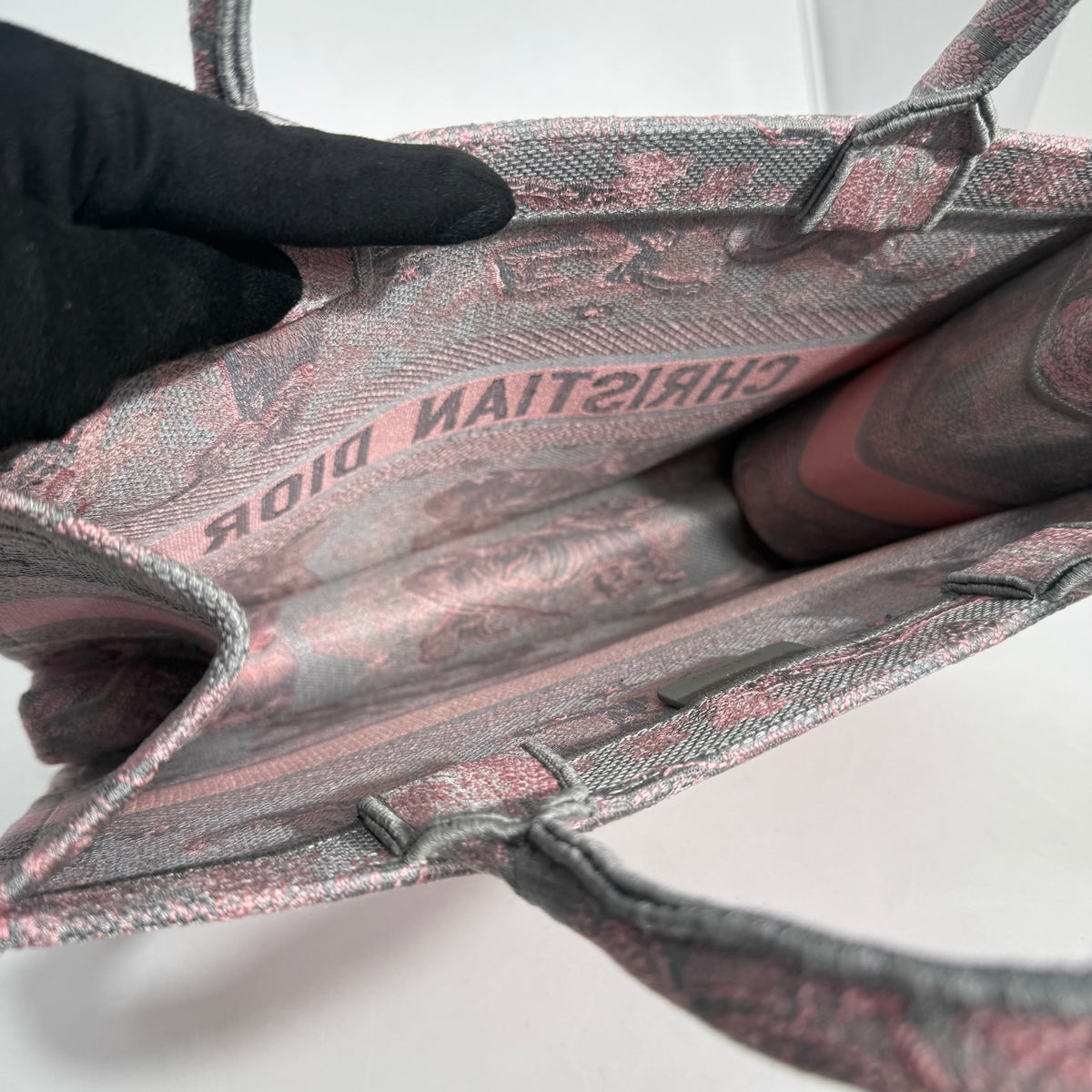Christian Dior Book Tote Pink/Gray