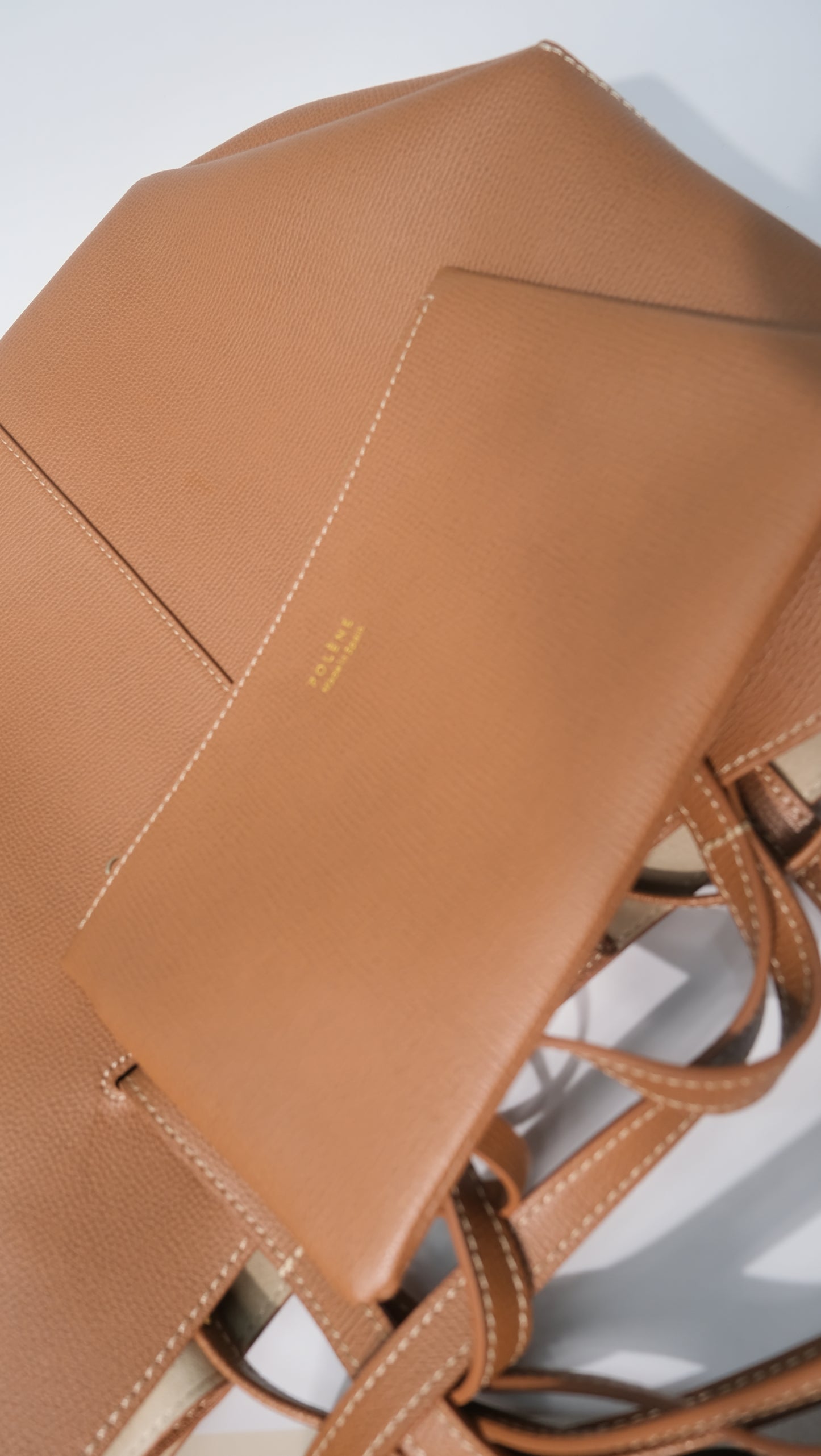 Polène Cyme Textured Large Tote Bag