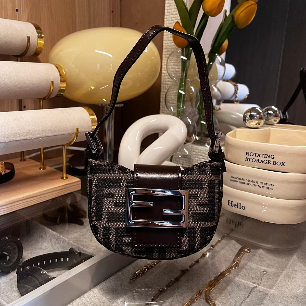 Fendi Mini Croissant Baguette