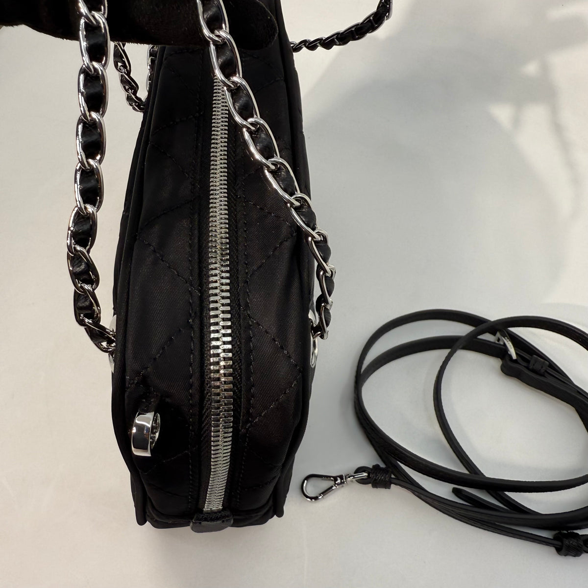 Prada Tessuto Impuntu Quilted Crossbody Bag