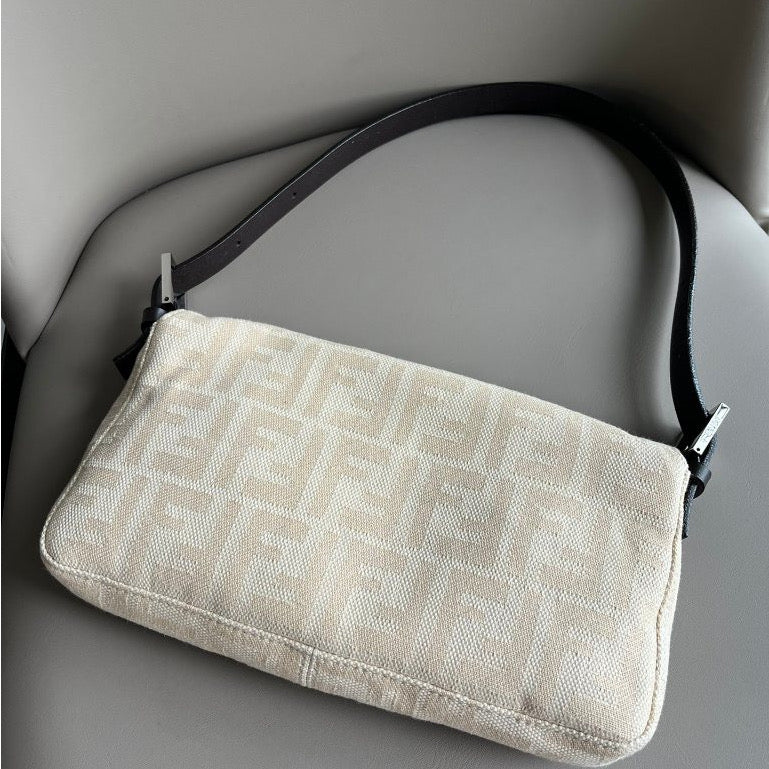 Fendi Baguette White Tote