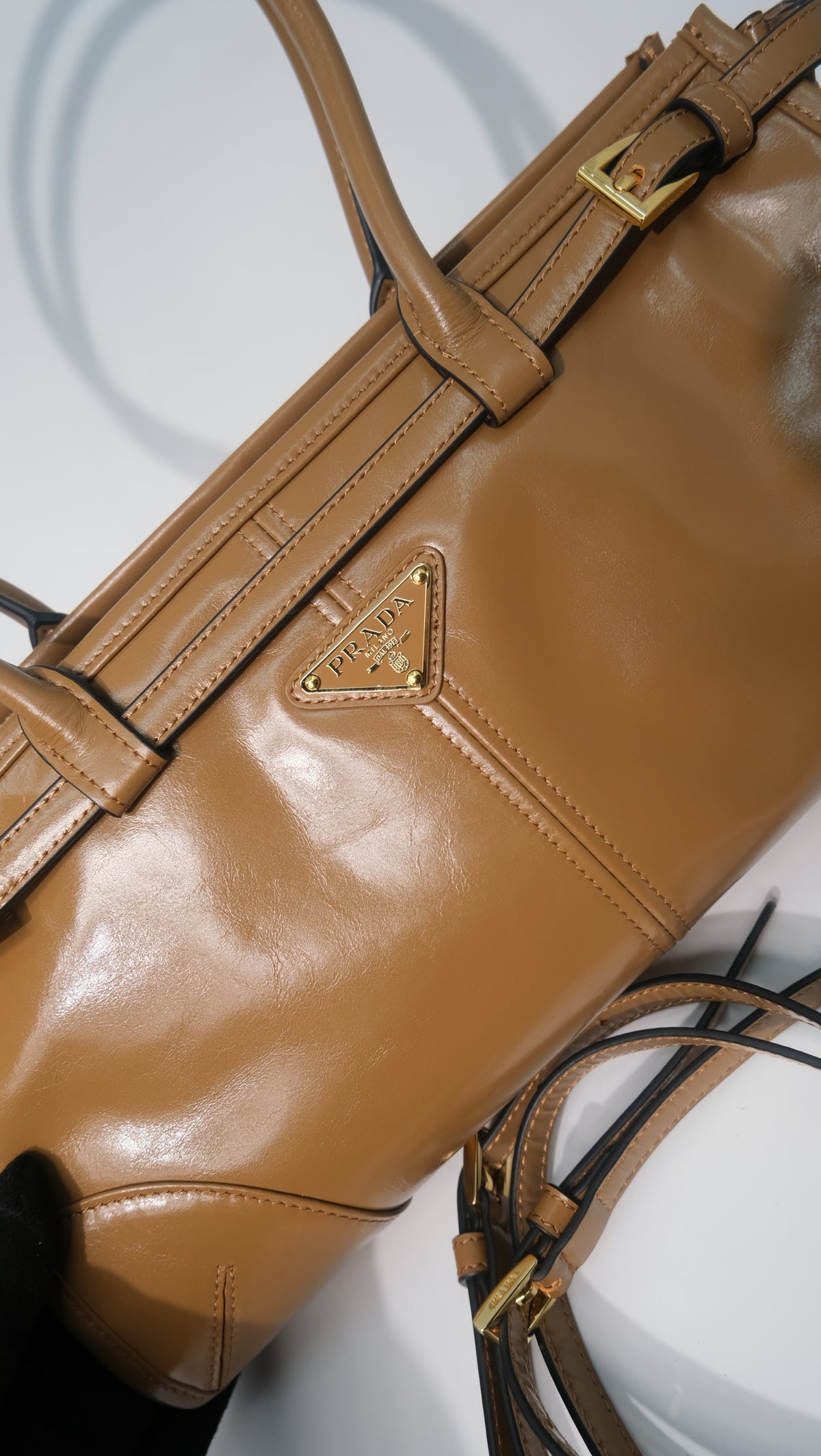 Prada Bonnie Medium Leather Shoulder Bag
