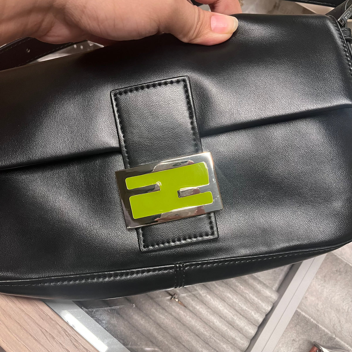 Fendi Leather Baguette