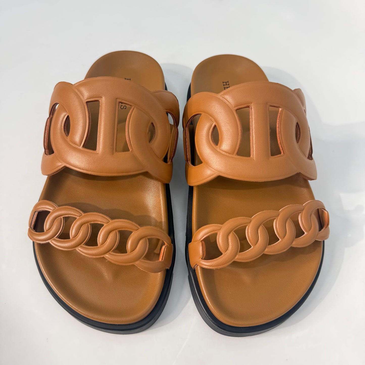 Hermès Extra Sandals in Brown/Camel