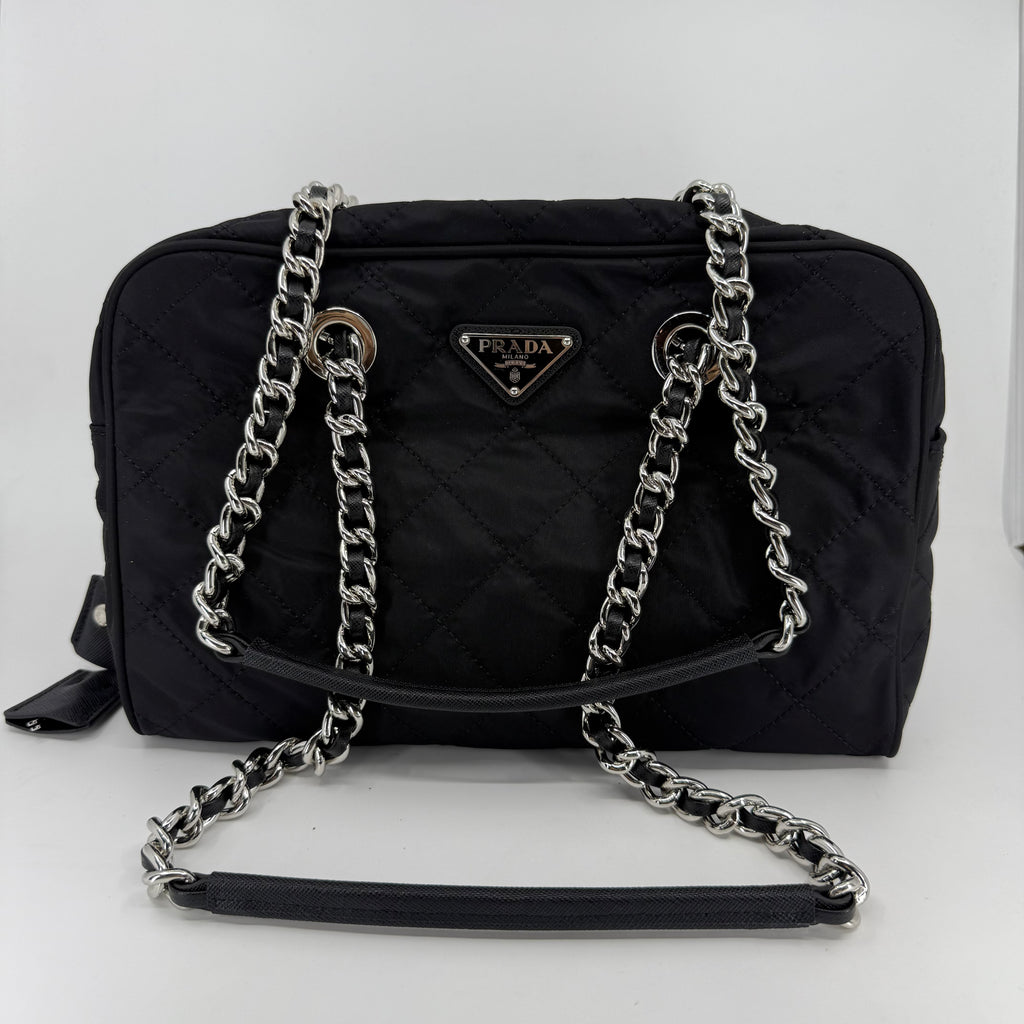 Prada Chain Quilted Tote