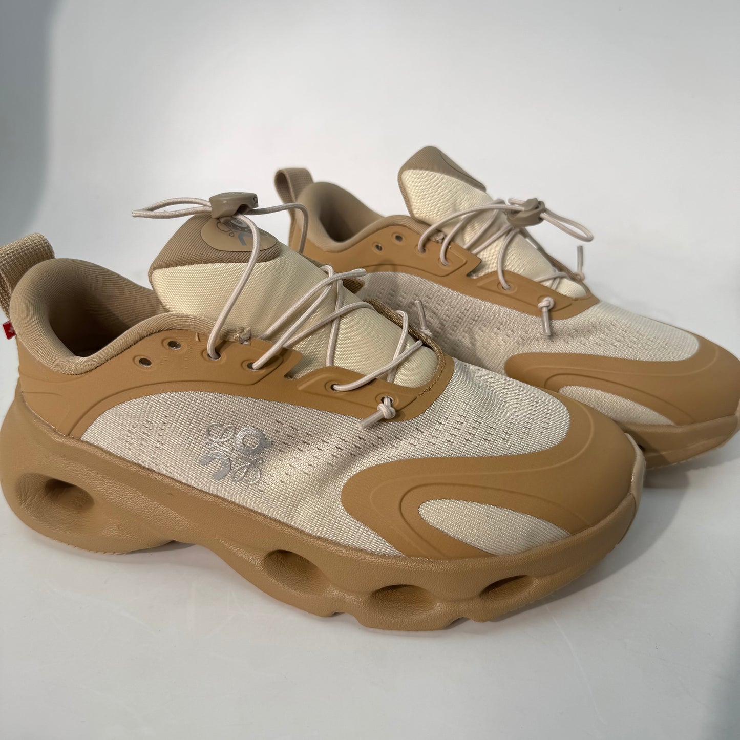 Loewe x On Cloudsolo Sneakers in the Dark Sand/Cream
