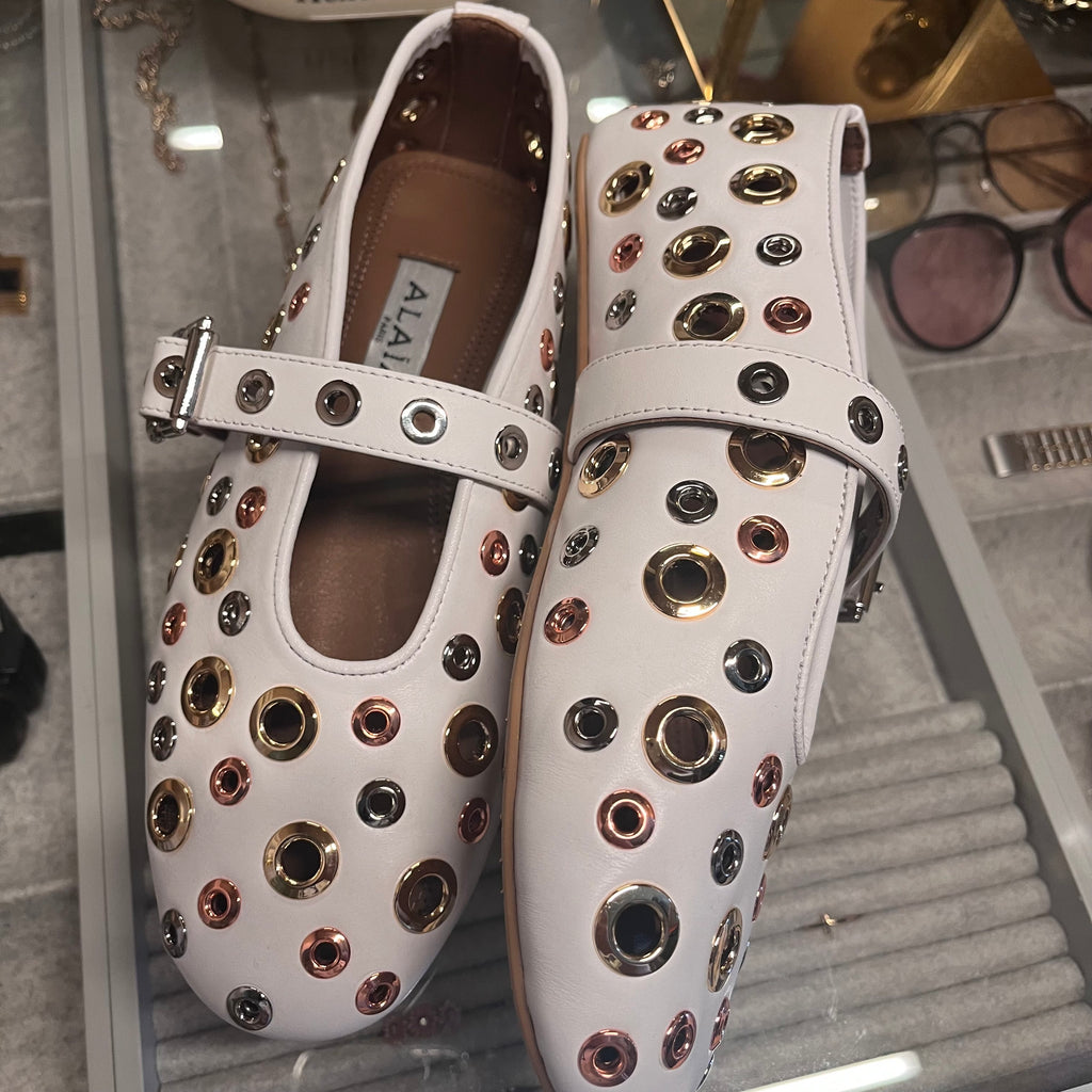 Alaia Ballet Leather Flats