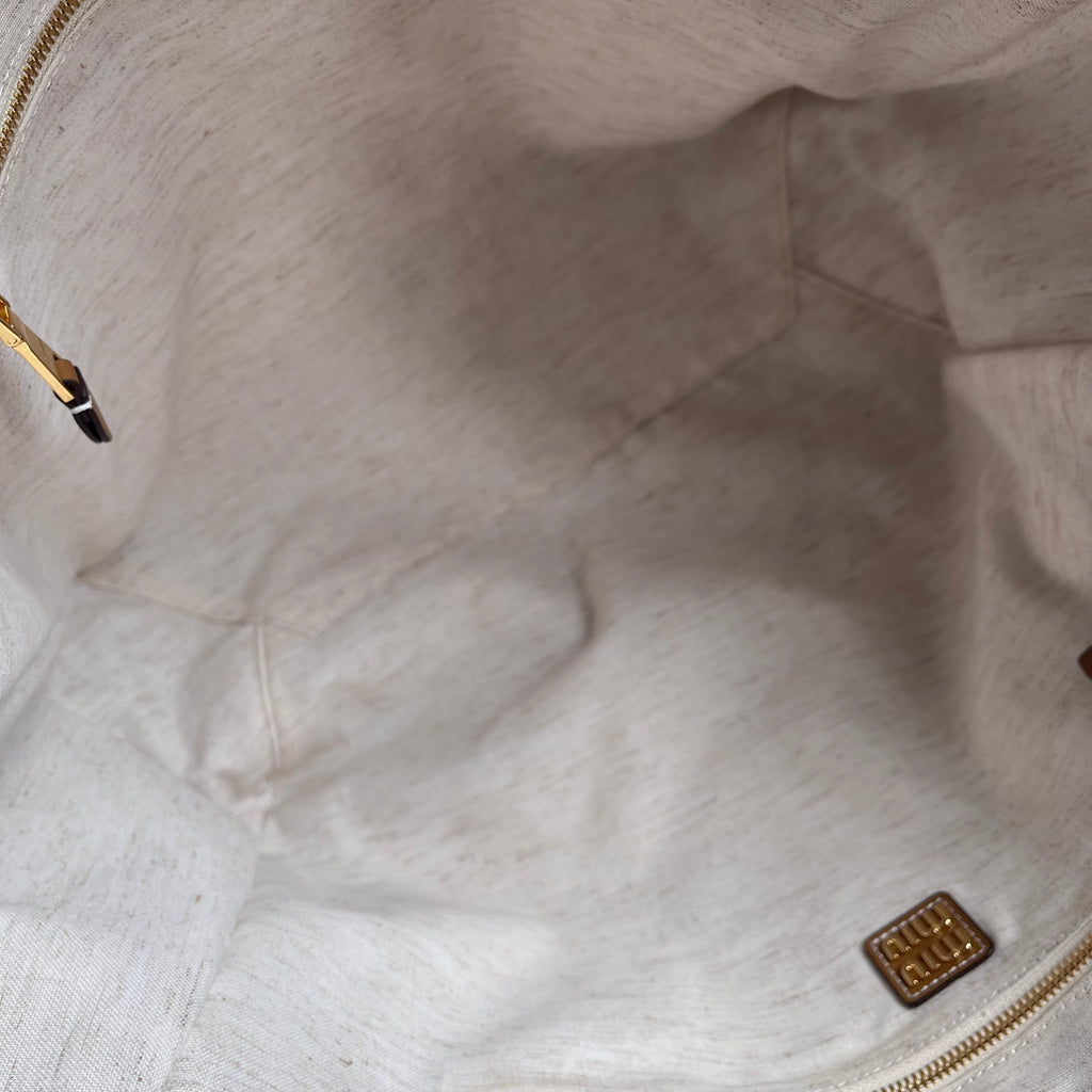 Miu Miu Nappa Large Ivy Tote