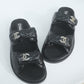 Chanel Patent Dad Sandals