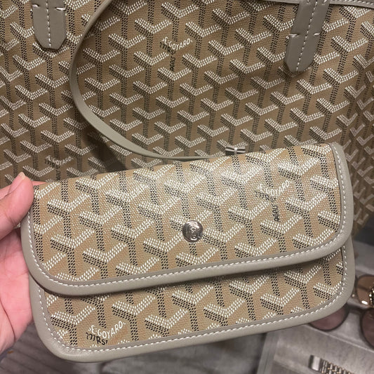 Goyard PM Tote (Khaki)