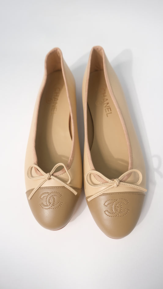 Chanel Ballet Nude/Nude Captoe