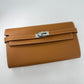 Hermes Kelly Wallet (Tan)